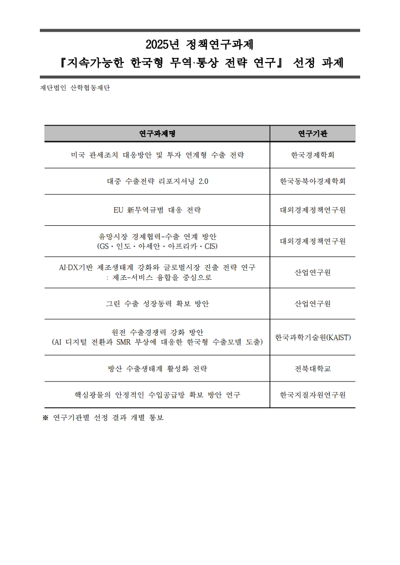 정책연구과제_지속가능한 한국형 무역통상 전략 연구 선정과제 명단.jpg